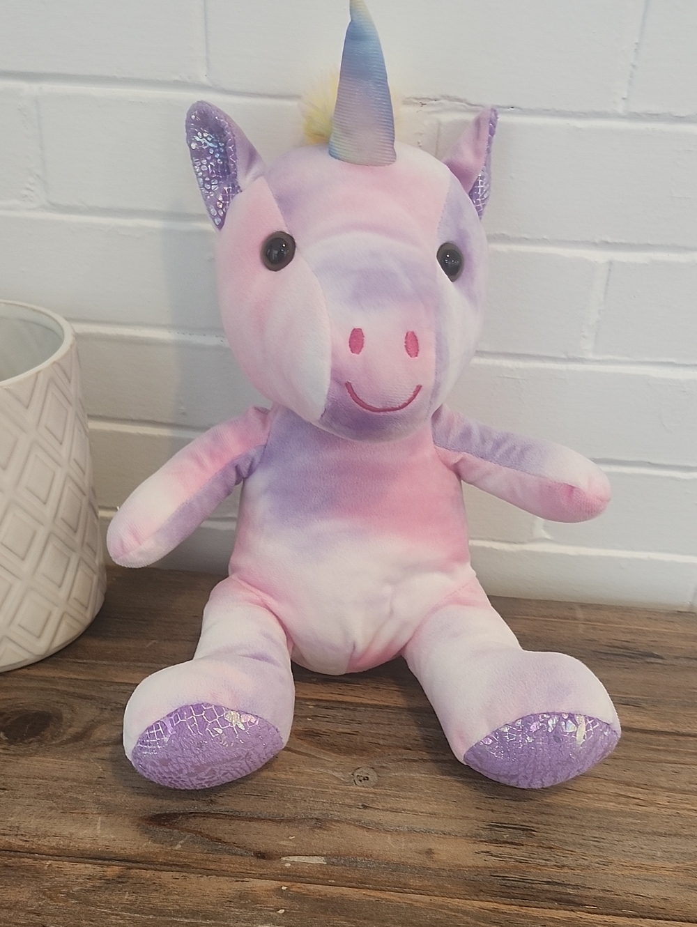 Plush Pastel Unicorn Stuffed Animal - Pink & Purple